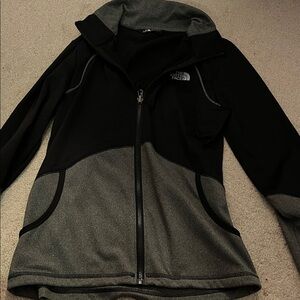 The North Face Black and Gray Full-Zip Hoodie
